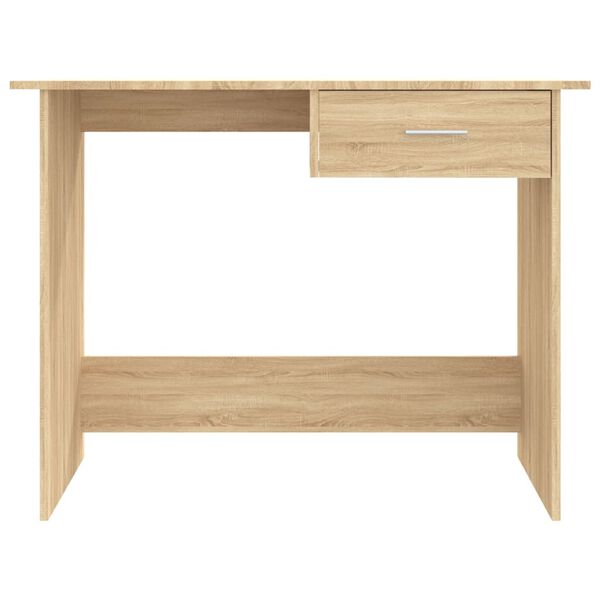 vidaXL Bureau Chêne sonoma 100x50x76 cm Bois d’ingénierie