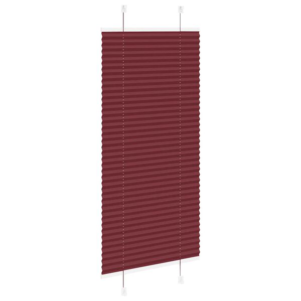 vidaXL Store plissé rouge bordeaux 55x100 cm largeur du tissu 54,4 cm