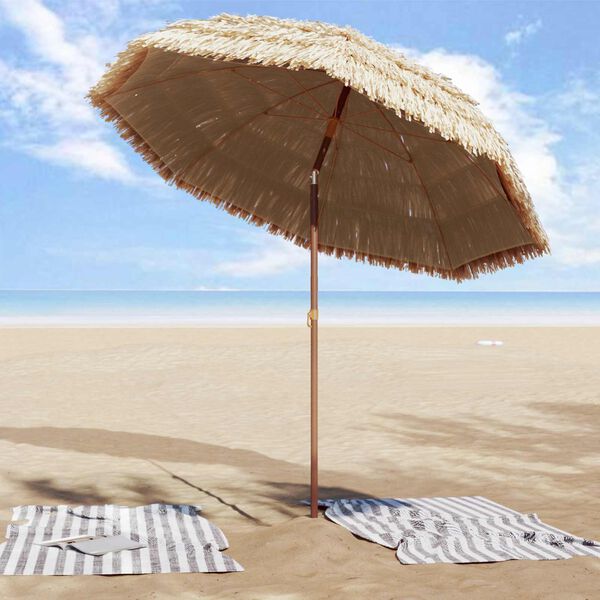 vidaXL Parasol de jardin Naturel 205 x 205 x 210 cm