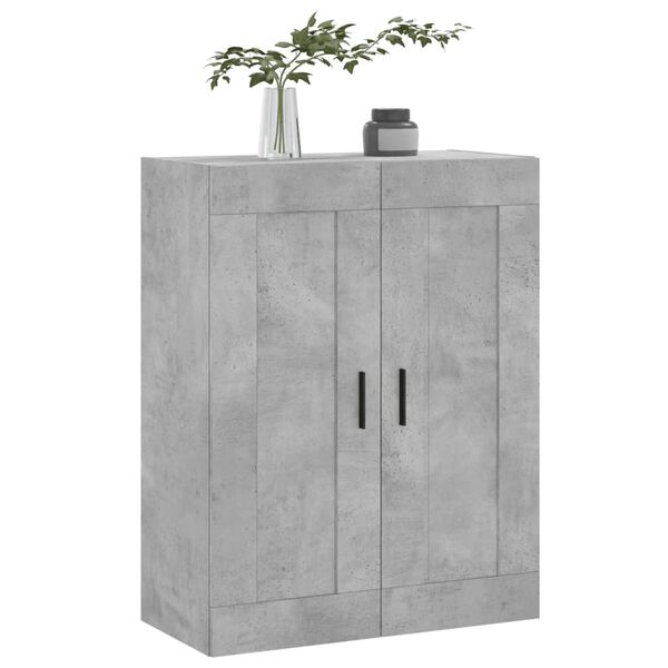 vidaXL Armoire murale gris béton 69,5x34x90 cm bois d'ingénierie