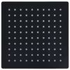vidaXL Pomme de douche pluie Acier inoxydable 20x20 cm Carr&eacute;e Noir