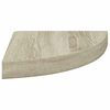 vidaXL &Eacute;tag&egrave;re d'angle flottante ch&ecirc;ne 25x25x3,8 cm MDF
