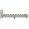 vidaXL Cadre de lit sans matelas gris b&eacute;ton 150x200 cm