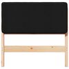 vidaXL T&ecirc;te de lit capitonn&eacute;e Marron et Noir 80 cm Pin massif