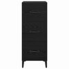vidaXL Buffet Ch&ecirc;ne noir 34,5 x 34 x 90 cm Bois d'ing&eacute;nierie