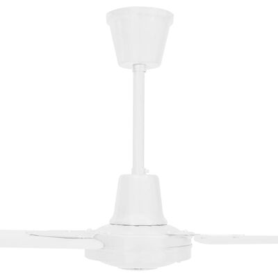 vidaXL Ventilateur de plafond 142 cm blanc