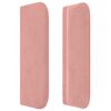 vidaXL T&ecirc;te de lit avec oreilles Rose 83x16x78/88 cm Velours