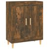 vidaXL Buffet Ch&ecirc;ne fum&eacute; 69,5x34x90 cm Bois d'ing&eacute;nierie