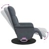 vidaXL Fauteuil de massage inclinable Gris fonc&eacute; 91 x 71 x 105.5 cm