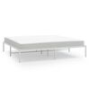 vidaXL Cadre de lit m&eacute;tal sans matelas blanc 183x213 cm