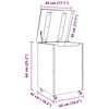 vidaXL Panier &agrave; linge et roulettes RANA 45x45x64 cm bois massif de pin
