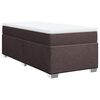 vidaXL Sommier &agrave; lattes de lit avec matelas Marron fonc&eacute; 90x190 cm