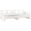 vidaXL Lit coulissant sans matelas blanc 2x(80x200)cm