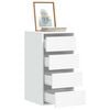 vidaXL Commode d'angle blanc 40x41x76 cm bois d'ing&eacute;nierie