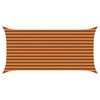 vidaXL Voile d'ombre Orange et marron 4 x 2 m 100 % polyester Oxford