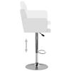 vidaXL Tabourets de bar lot de 2 blanc similicuir