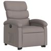 vidaXL Fauteuil inclinable &eacute;lectrique taupe tissu