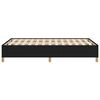 vidaXL Cadre de lit sans matelas noir 120x200 cm tissu