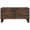 vidaXL Table basse Marron et Noir 80 x 50 x 40 cm Bois d'acacia massif