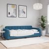 vidaXL Lit de repos sans matelas bleu 80x200 cm velours