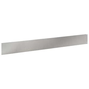 vidaXL Bordure de Pelouse 10 pcs 100 x 12 cm Acier Argent&eacute;