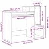 vidaXL Bureau Ch&ecirc;ne artisanal 106 x 40 x 88.5 cm Bois d'ing&eacute;nierie