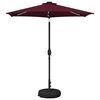 vidaXL Parasol de jardin avec lumi&egrave;res LED et base 230 x 230 cm