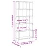 vidaXL Bibliothèque sonoma gris 72x28x172 cm bois d'ingénierie