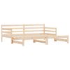 vidaXL Lit de jour et lit gigogne sans matelas 90x200 cm bois massif