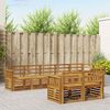 vidaXL Ensembles de canap&eacute;s 8 pcs Naturel Bois d'Acacia Massif