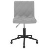 vidaXL Chaises pivotantes &agrave; manger lot de 2 Gris clair Velours