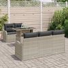vidaXL Ensemble de canapé de jardin 6 pcs Gris clair 100 x 55 x 73 cm