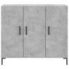 vidaXL Buffet gris b&eacute;ton 90x34x80 cm bois d'ing&eacute;nierie