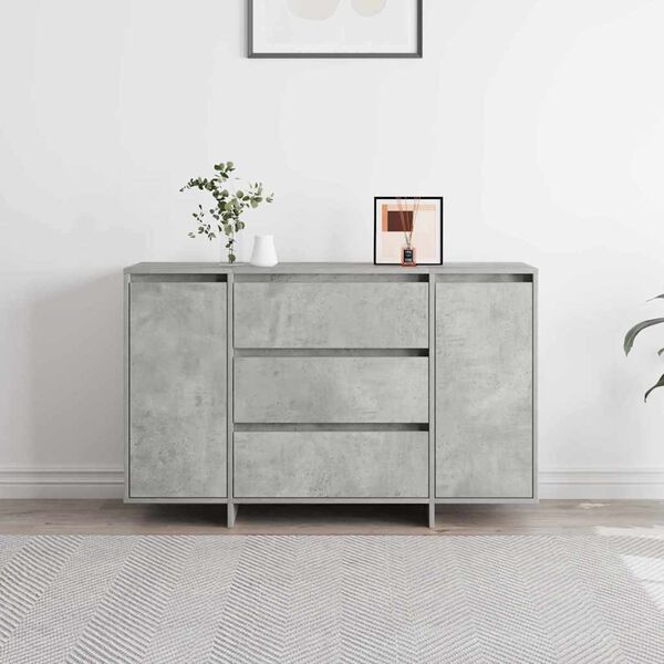 vidaXL Buffet Gris béton 120 x 41 x 75 cm Bois d'ingénierie
