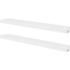 vidaXL &Eacute;tag&egrave;res murales 4 pcs Blanc 100 cm