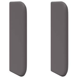 vidaXL Oreille de t&ecirc;te de lit 2 pc Gris