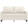 vidaXL Canap&eacute; &agrave; 2 places Cr&egrave;me 120 cm Similicuir