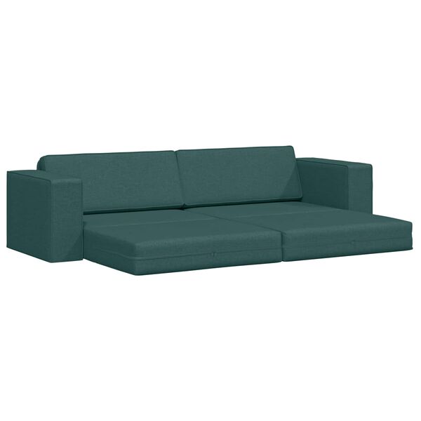 vidaXL Canap&eacute;-Lit 200cm Vert fonc&eacute; tissu