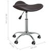 vidaXL Chaise pivotante de salle à manger Marron Similicuir
