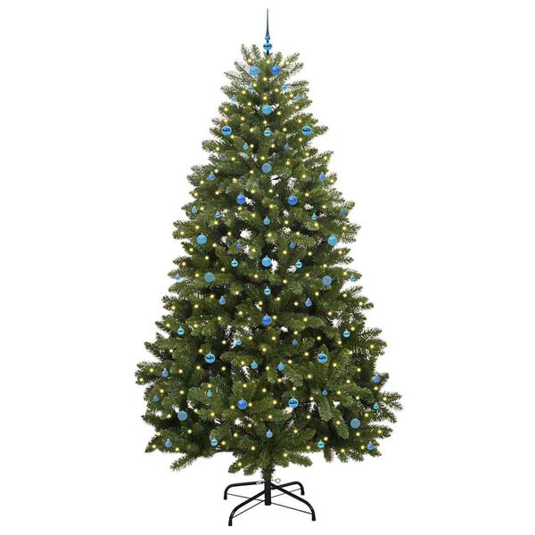 vidaXL Sapin de No&euml;l artificiel avec 300 LED Vert 300 cm PVC et m&eacute;tal