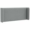 vidaXL Oreille de t&ecirc;te de lit Gris 40,5 x 40,5 x 4 cm tissu