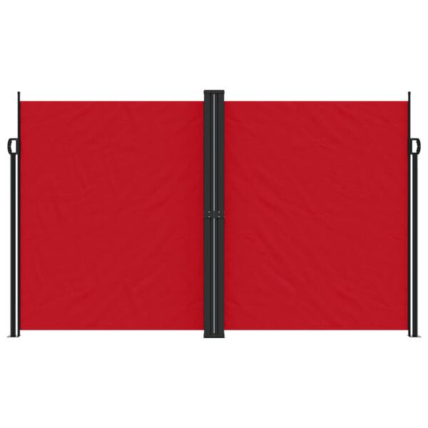 vidaXL Auvent lat&eacute;ral r&eacute;tractable Rouge 200x1200 cm