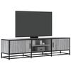 vidaXL Meuble TV sonoma gris 160x35x41 cm bois d'ing&eacute;nierie et m&eacute;tal