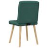 vidaXL Chaises à manger lot de 2 vert foncé tissu