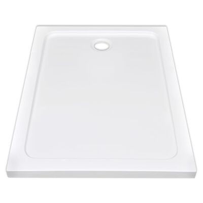 vidaXL Bac de douche rectangulaire ABS Blanc 80 x 110 cm