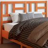 vidaXL T&ecirc;te de lit cire marron 135 cm bois massif de pin