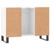vidaXL Armoire de salle de bain blanc 80x33x60 cm bois d'ingénierie