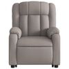vidaXL Fauteuil inclinable de massage Taupe Tissu
