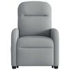 vidaXL Fauteuil inclinable de massage &eacute;lectrique Gris clair Tissu