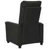 vidaXL Fauteuil de massage Noir Tissu
